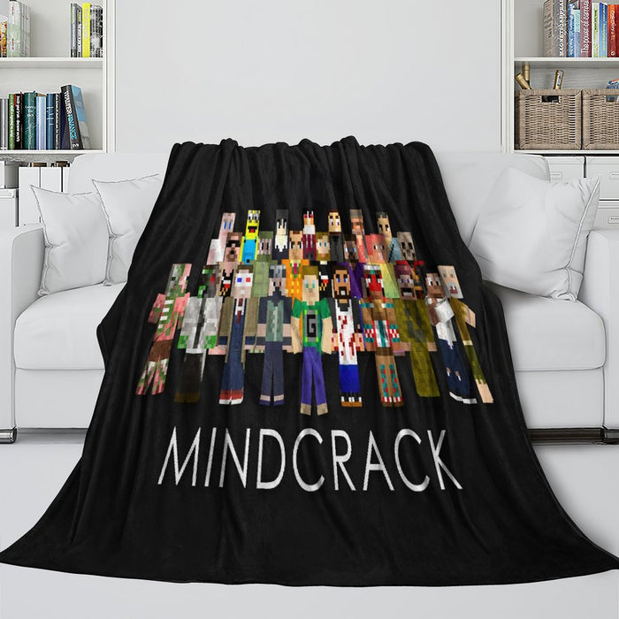 Minecraft Blanket Flannel Throw Kids Room Decoration