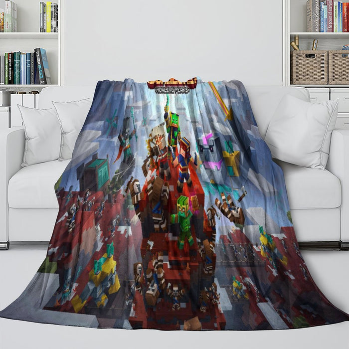 Minecraft Dungeons Blanket Flannel Throw Room Decoration