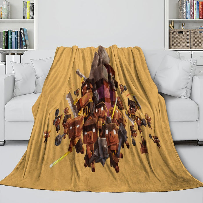 Minecraft Legends Blanket Flannel Throw Room Decoration