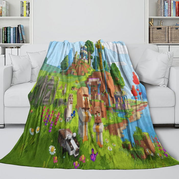 Minecraft Legends Blanket Flannel Throw Room Decoration