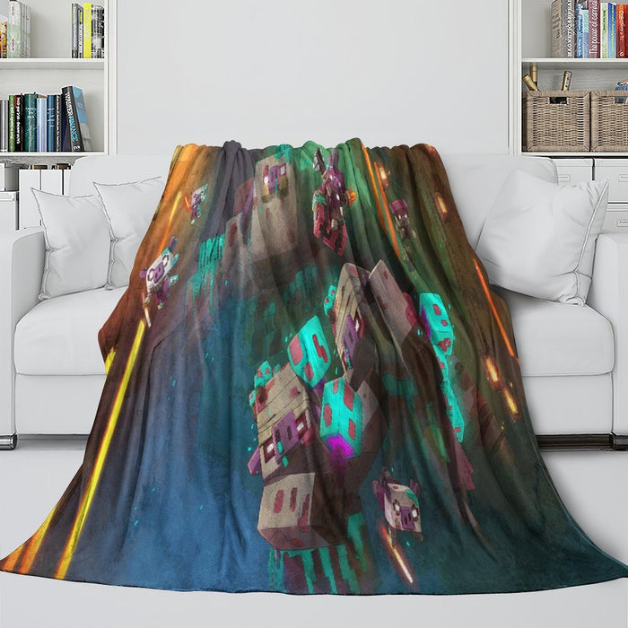 Minecraft Legends Blanket Flannel Throw Room Decoration