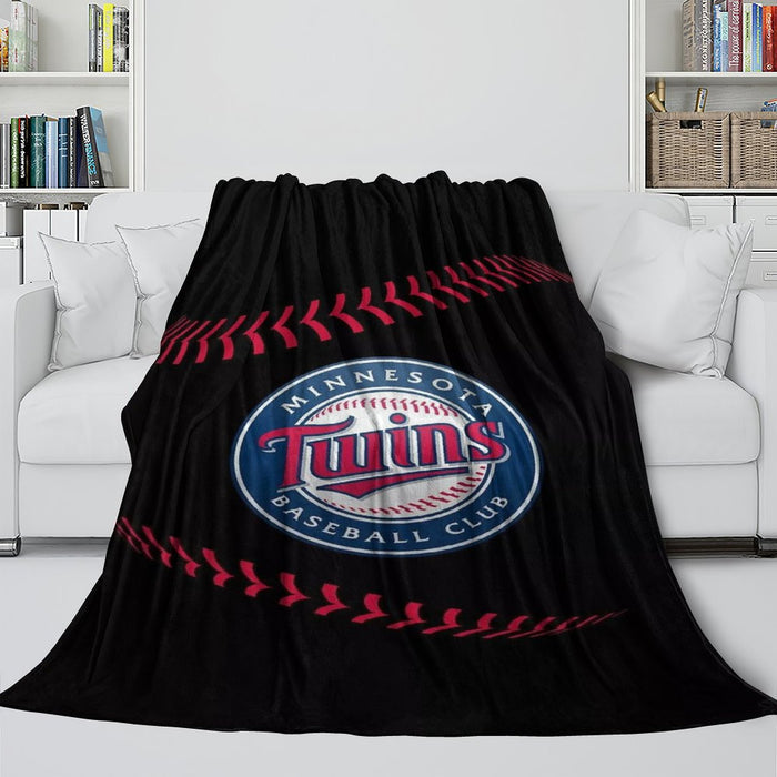 Minnesota Twins Blanket Flannel Throw Room Decoration