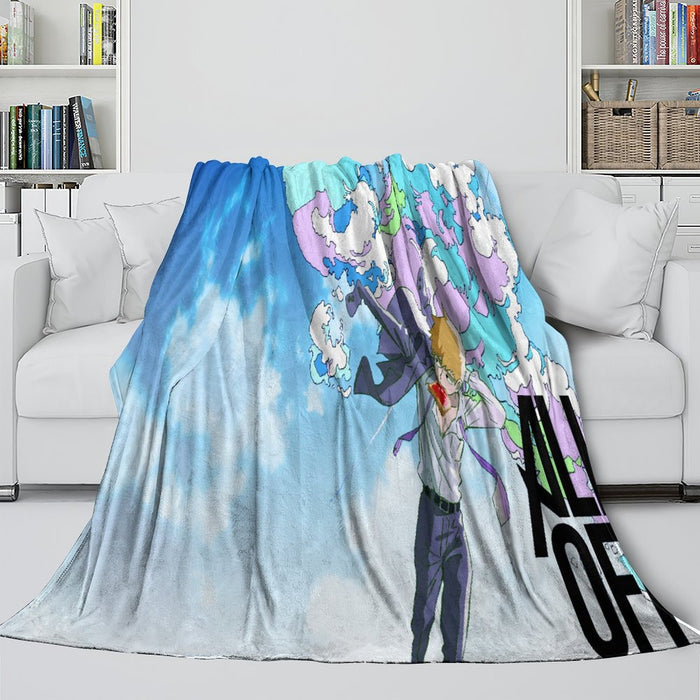 Mob Psycho 100 Blanket Flannel Fleece Throw Room Decoration