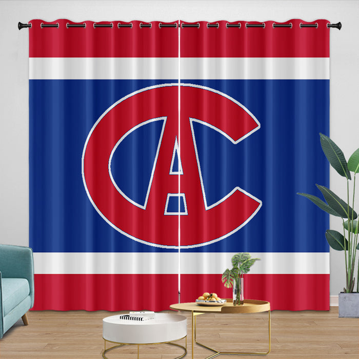 Montreal Canadiens Curtains Blackout Window Drapes Room Decoration