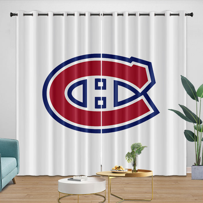 Montreal Canadiens Curtains Blackout Window Drapes Room Decoration