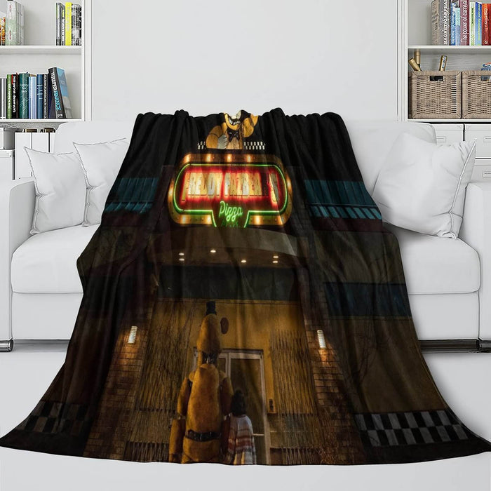 Movie Five Nights At Freddys Blanket Flannel Fleece Throw Room Decoration