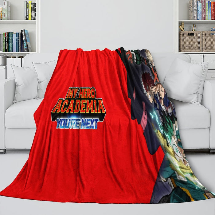 My Hero Academia You're Next Blanket Flannel Throw Room Decoration