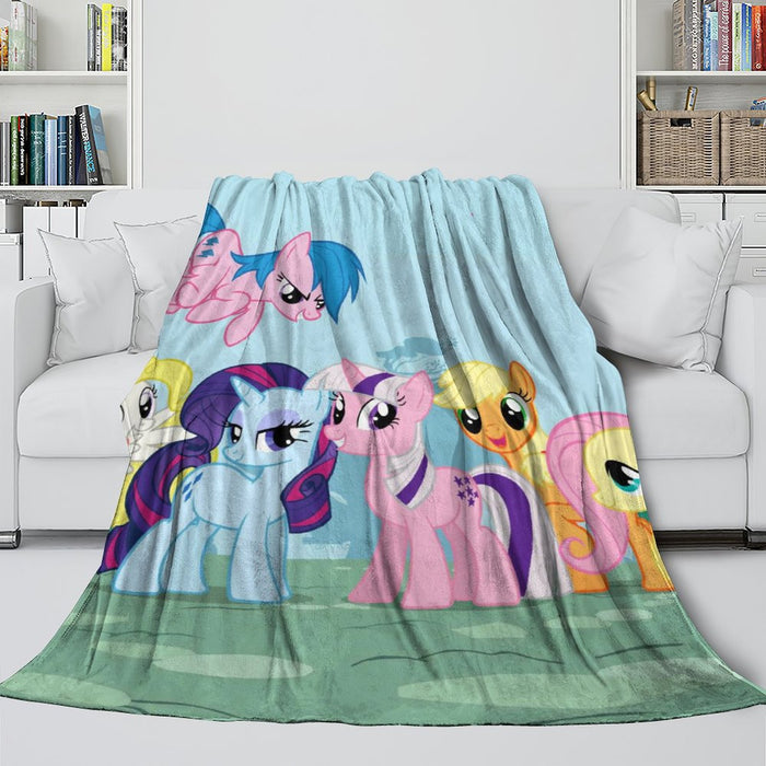 My Little Pony Blanket Flannel Fleece Throw Room Decoration