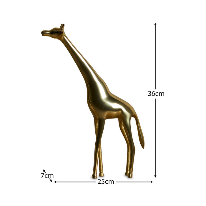 Nakuru Standing Metal Giraffe Ornament - Laura James