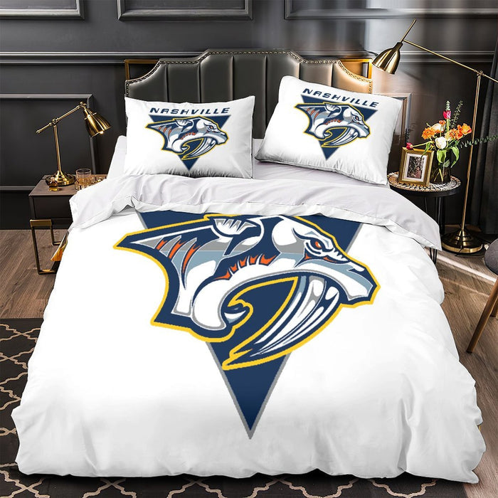 Nashville Predators Bedding Set Quilt Duvet Cover Without Filler