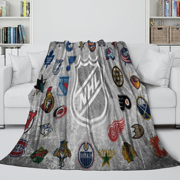 National Hockey League NHL Blanket Flannel Throw Room Decoration