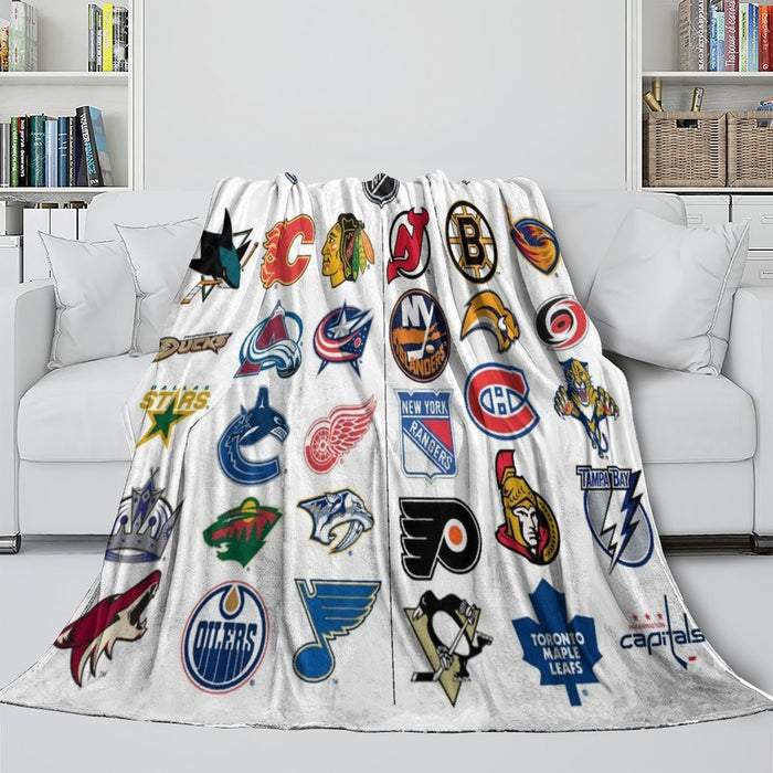National Hockey League NHL Blanket Flannel Throw Room Decoration