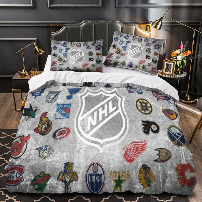 National Hockey League NHL Duvet Cover Bedding Set Without Filler