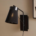 Neri Black Cotton String Wall Light - Laura James