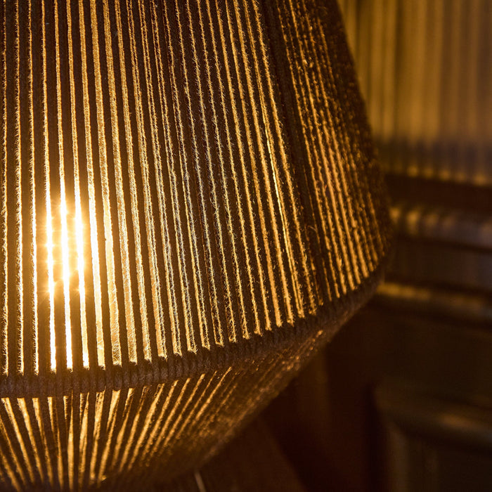 Neri Large Black Cotton String Table Lamp