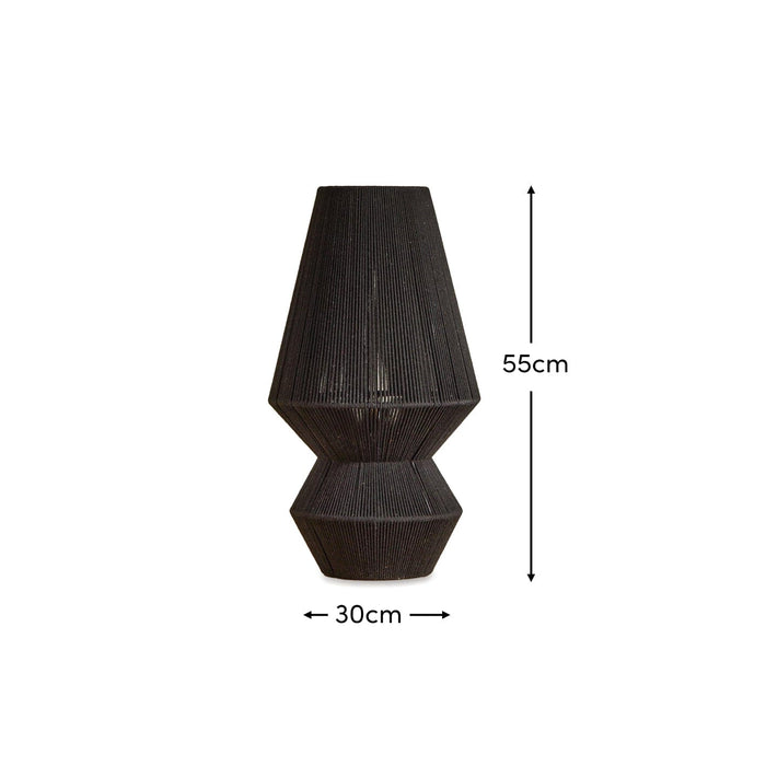 Neri Large Black Cotton String Table Lamp - Laura James