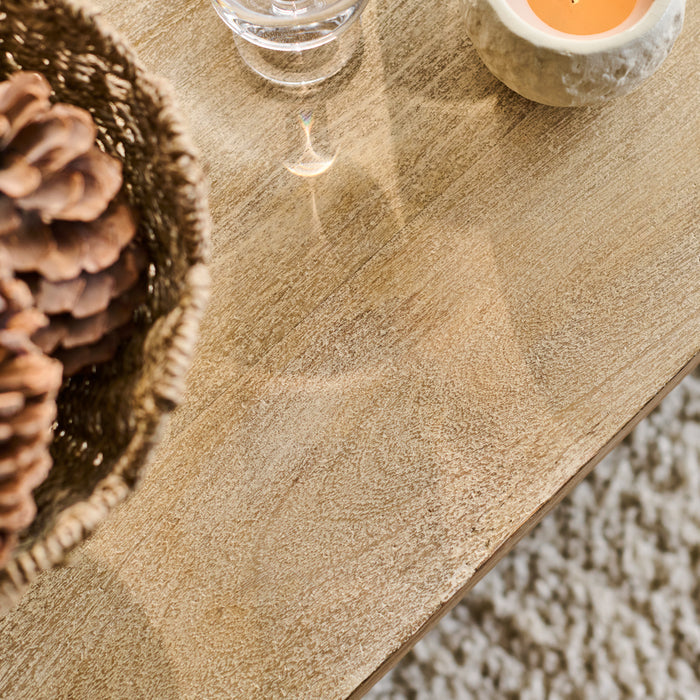 Nevaeh Coffee Table - Chalked Mango Wood - Laura James