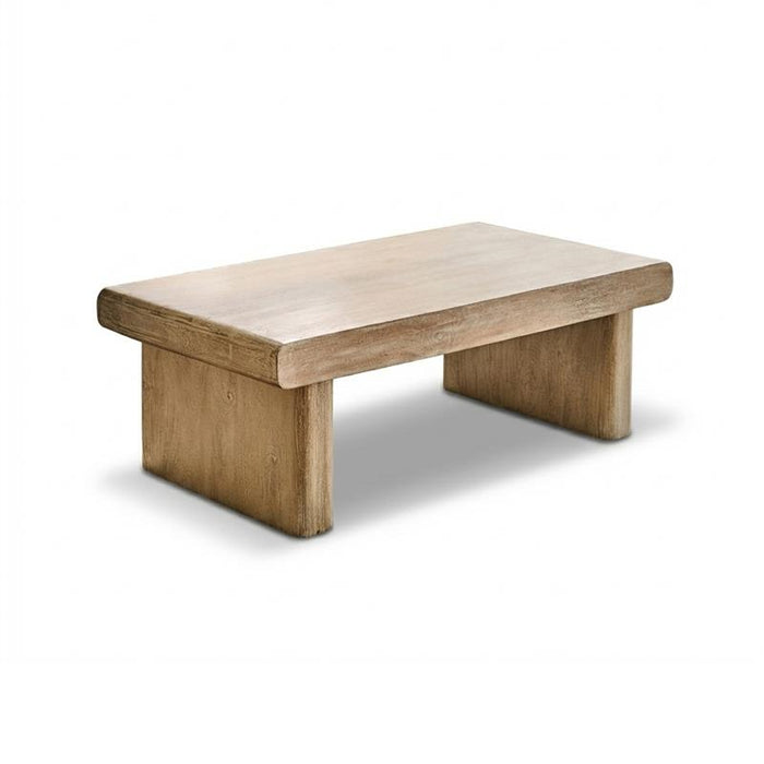 Nevaeh 100cm Rectangular Chalked Mango Wood Coffee Table
