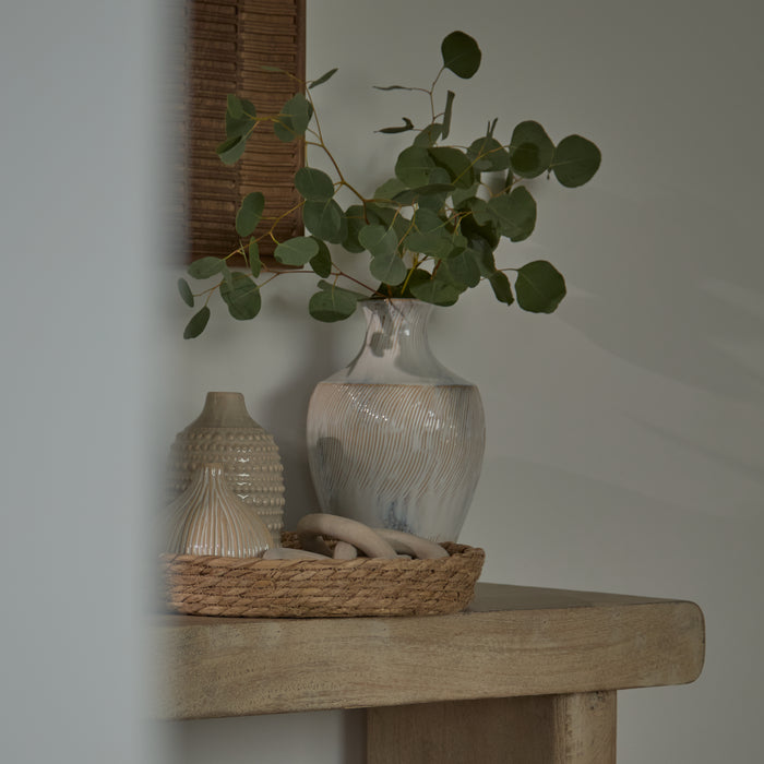 Nevaeh Chalked Mango Wood Console Table - 140cm - Laura James