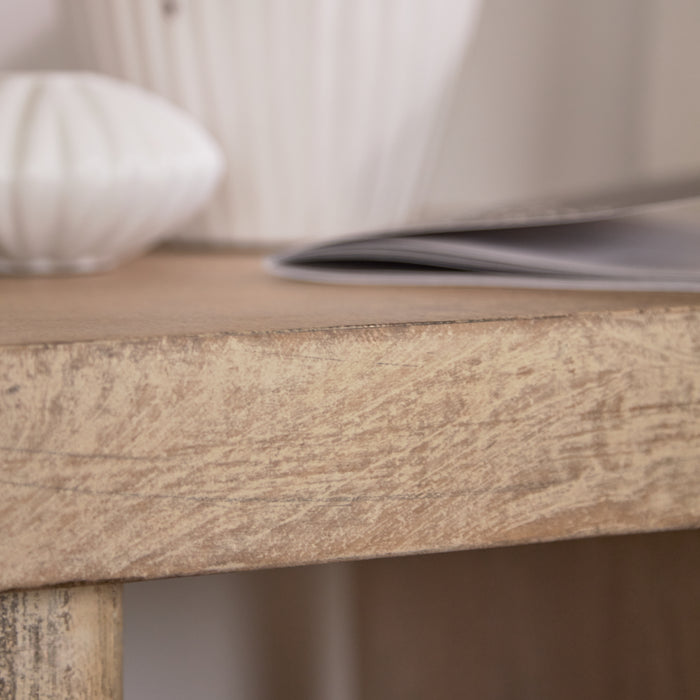 Nevaeh Side Table - Chalked Mango Wood - Laura James