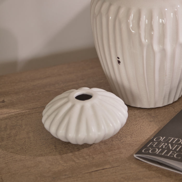 Nevaeh Side Table - Chalked Mango Wood - Laura James