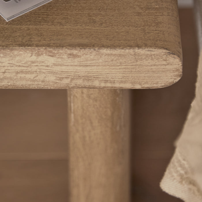 Nevaeh Side Table - Chalked Mango Wood - Laura James