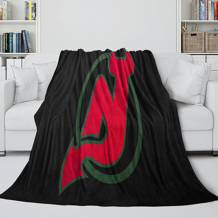 New Jersey Devils Blanket Flannel Throw Kids Room Decoration