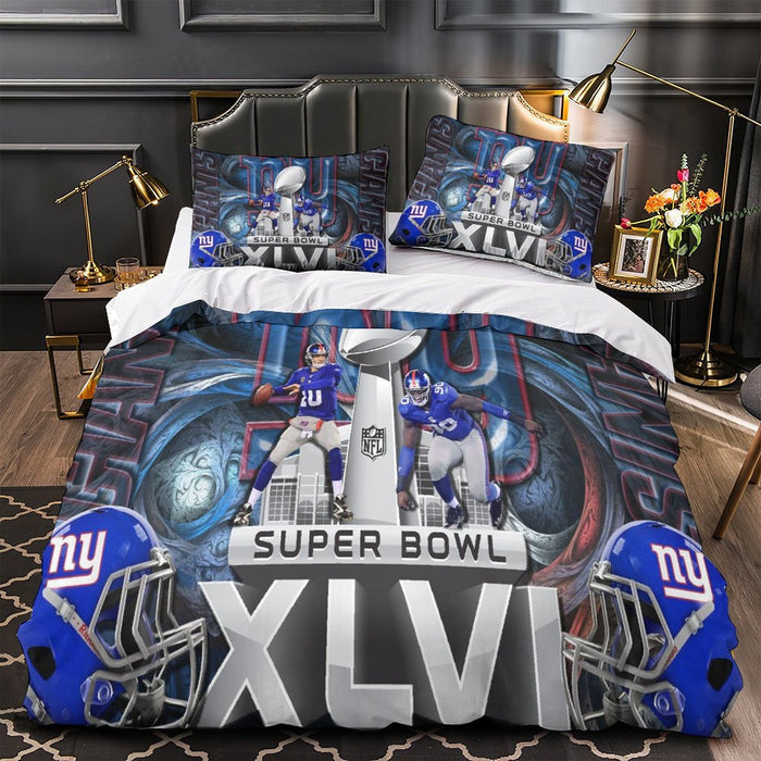 New York Giants Bedding Set Duvet Cover Without Filler