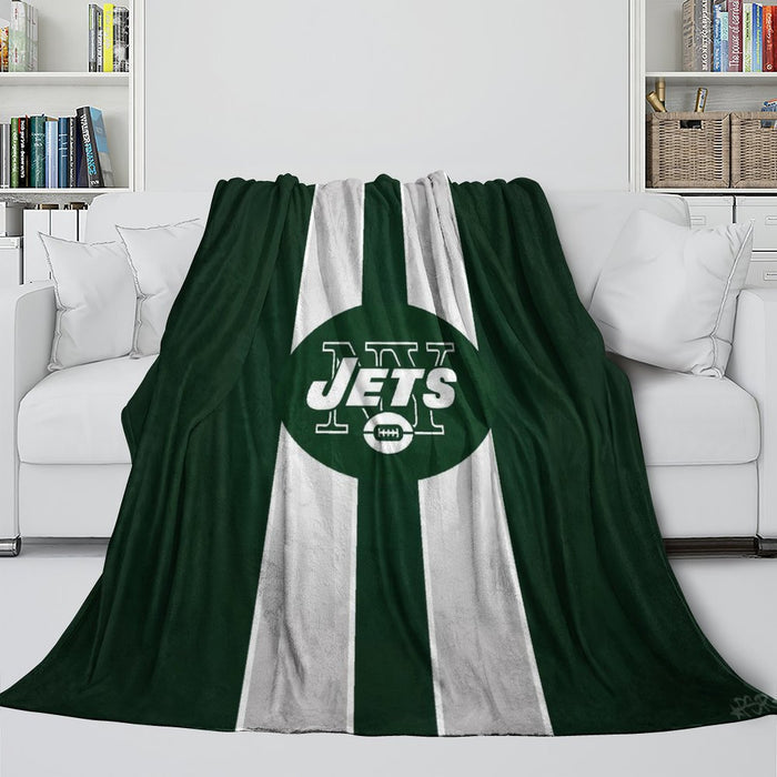 New York Jets Blanket Flannel Fleece Throw Room Decoration