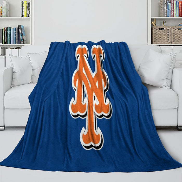 New York Mets Blanket Flannel Throw Room Decoration