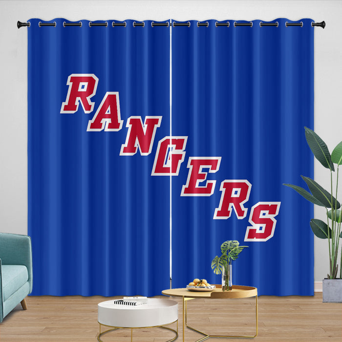 New York Rangers Curtains Blackout Window Drapes Room Decoration