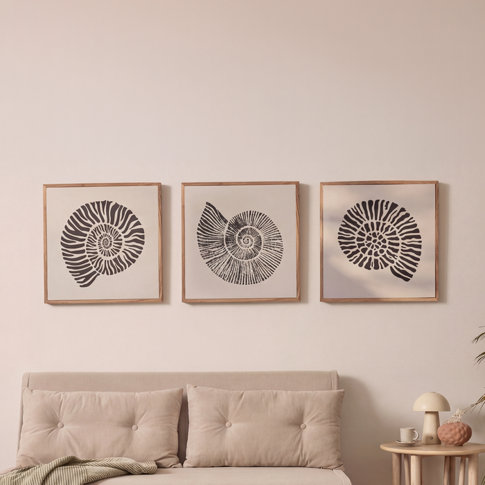 Newlyn 45x45cm Wall Art - Set of 3