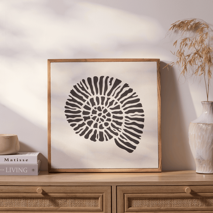 Newlyn 45x45cm Wall Art  - Shell I - Laura James