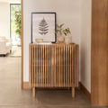 Nia 2 Door Small Sideboard - Seasoned Oak - Laura James