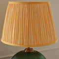 Nimana 40cm Gathered Lamp Shade - Amber Yellow Stripe - Laura James