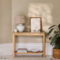 Noah Whitewash Oak 1 Drawer Console Table - Laura James