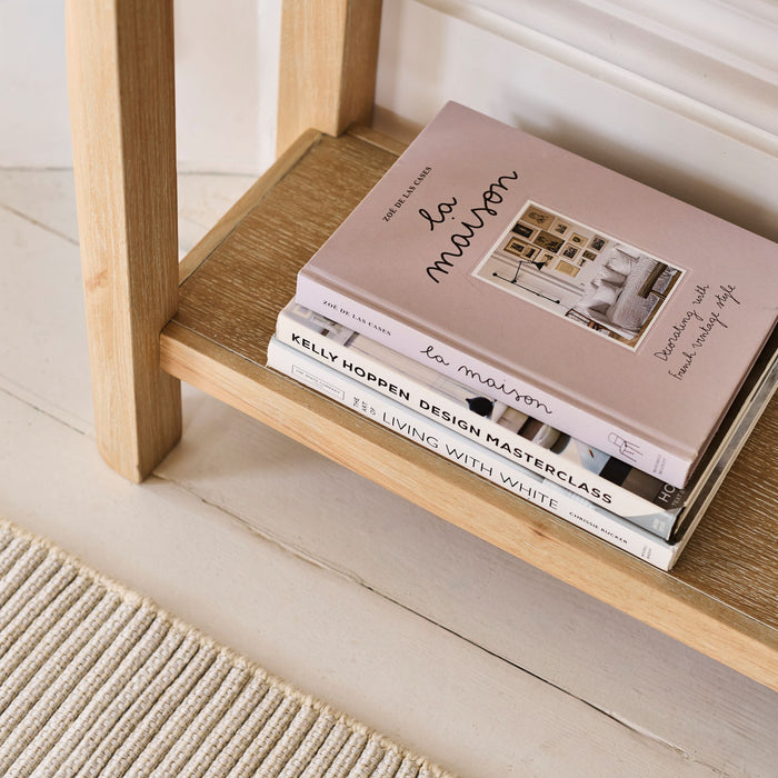 Noah Whitewash Oak 1 Drawer Console Table - Laura James
