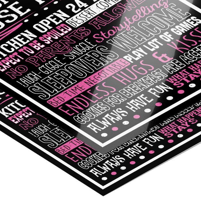 Nonna's House Rules Poster 11" x 14"