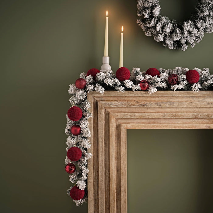 Norrbo 270cm Frosted Christmas Garland - Laura James