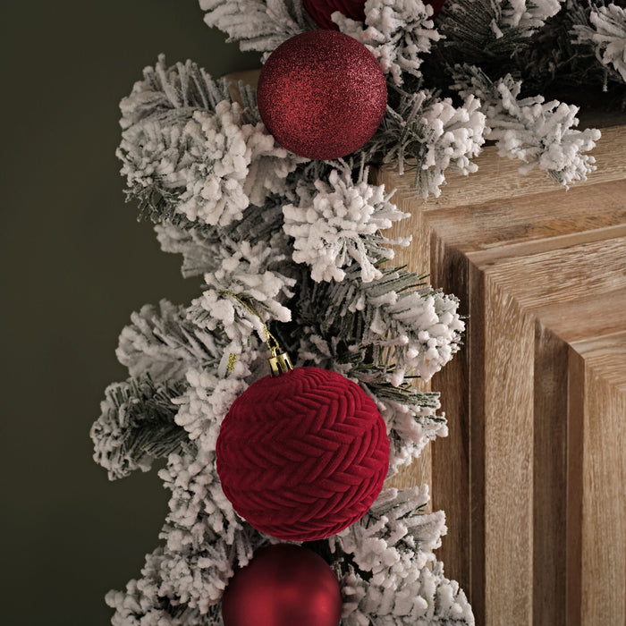 Norrbo 270cm Frosted Christmas Garland - Laura James