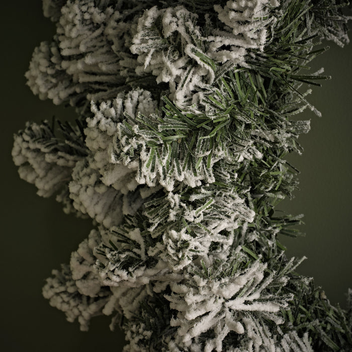 Norrbo 50cm Frosted Christmas Wreath - Laura James