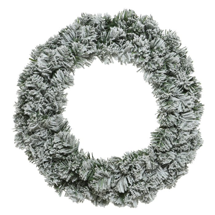 Norrbo 50cm Frosted Christmas Wreath - Laura James