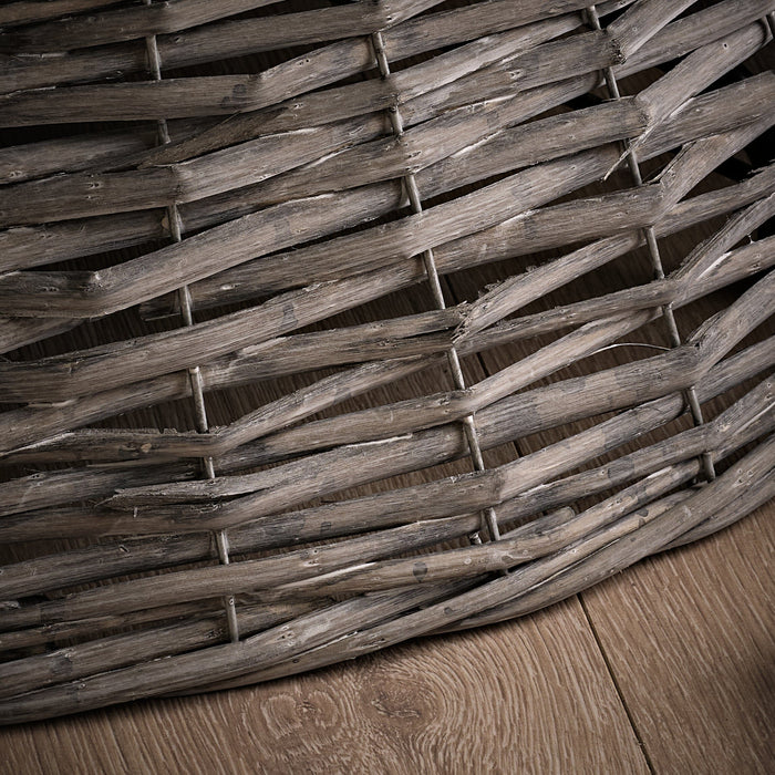 Norrland 57cm Tree Skirt - Grey Wash Rattan - Laura James