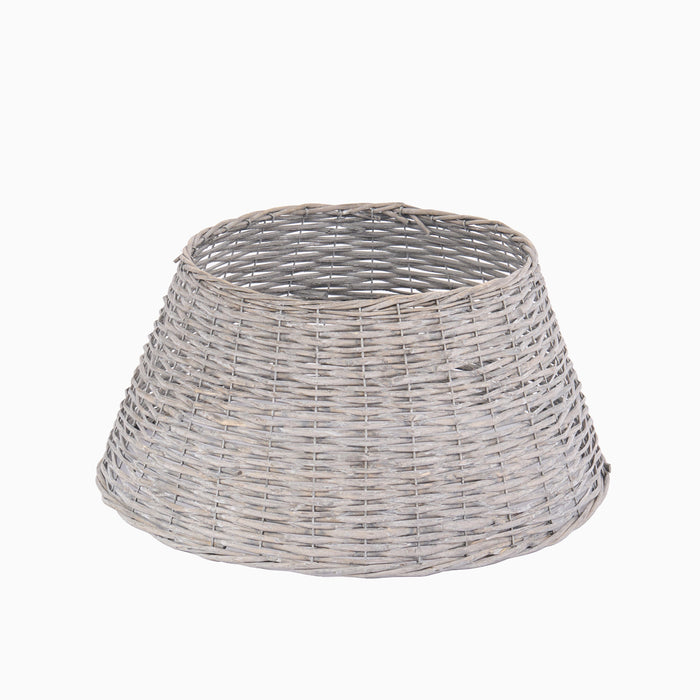Norrland 57cm Tree Skirt - Grey Wash Rattan - Laura James
