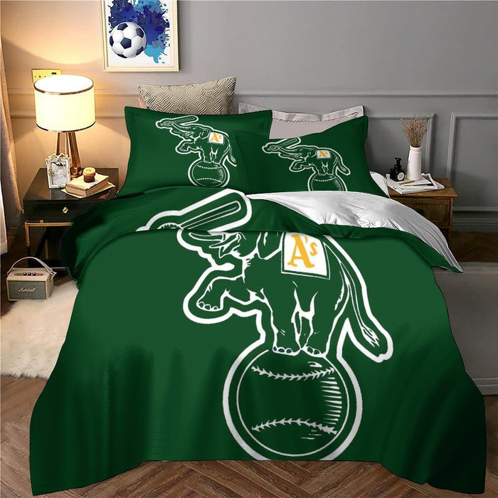 Oakland Athletics Bedding Set Quilt Cover Without Filler