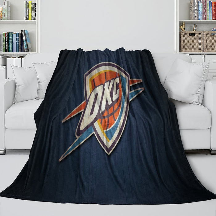 Oklahoma City Thunder Blanket Flannel Fleece Throw Room Decoration