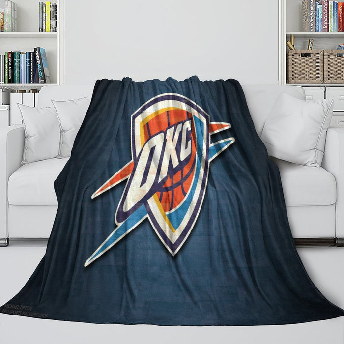 Oklahoma City Thunder Blanket Flannel Fleece Throw Room Decoration