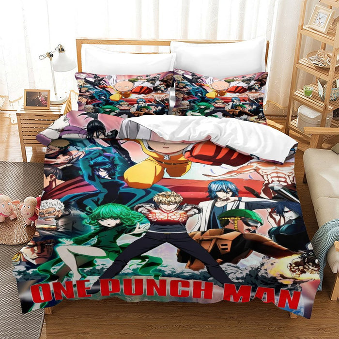 One-Punch Man Bedding Set Pattern Quilt Cover Without Filler
