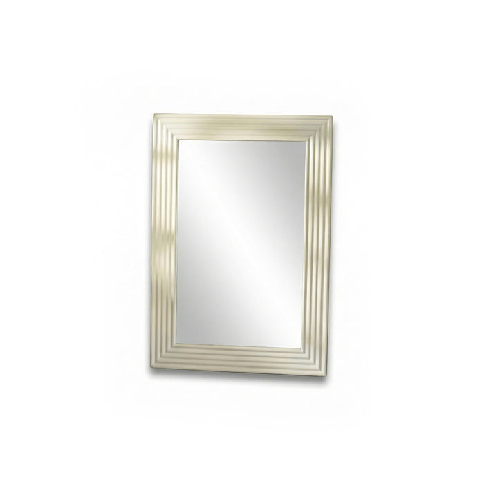 Orkney 100x70cm Wooden Mirror - Oatmeal - Laura James
