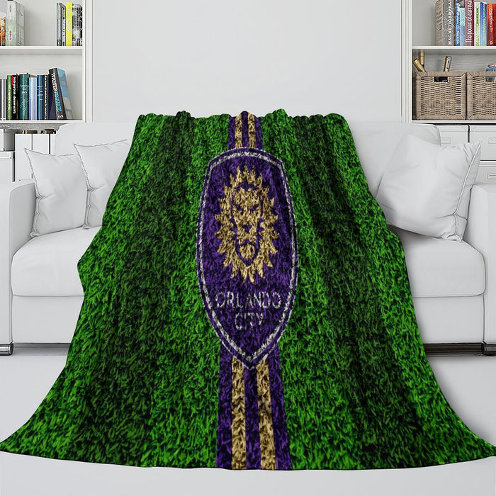 Orlando City SC Blanket Flannel Fleece Throw Room Decoration